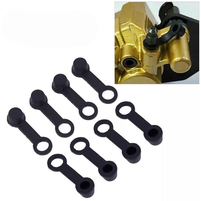 10/20/30Pcs 8mm Car Brake Pump Screw Dust Cap Oil Drain Screw Cap Brake Caliper Bleed Nipple Black Cover Rubber Motorcycle