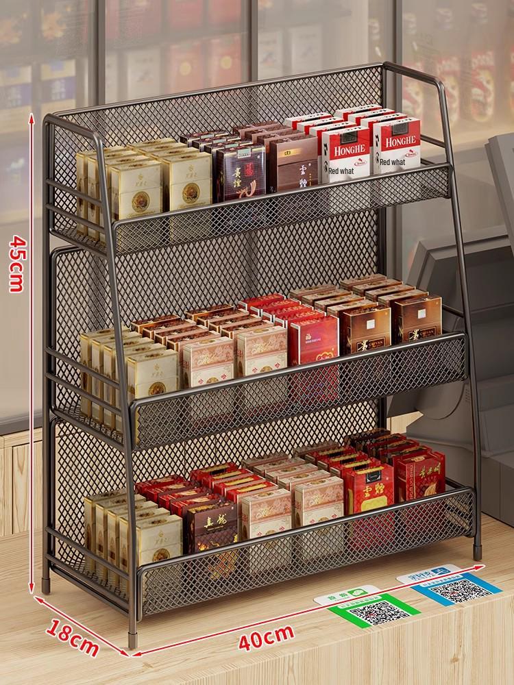 Multi-Layer Display Rack for Snacks, Baby Items, and Stationery in Convenience Stores and Pharmacies