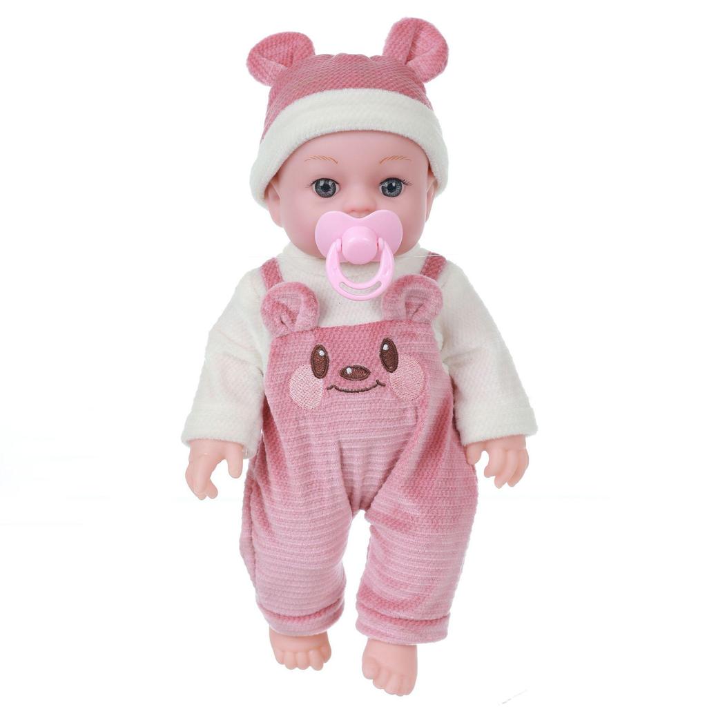 30cm Reborn Baby Girl Doll - Soft Vinyl Soothing Toy for Children
