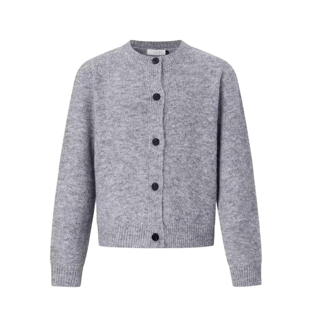 Cardigan Tricot Blanc Doux et Moelleux pour Homme - Style Coréen, Confortable et Chaud, Col Rond, Coupe Ample