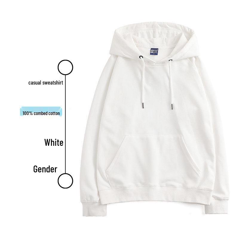 Versatile Autumn Couple Hoodies: Fashionable Solid Color Casual Pullover