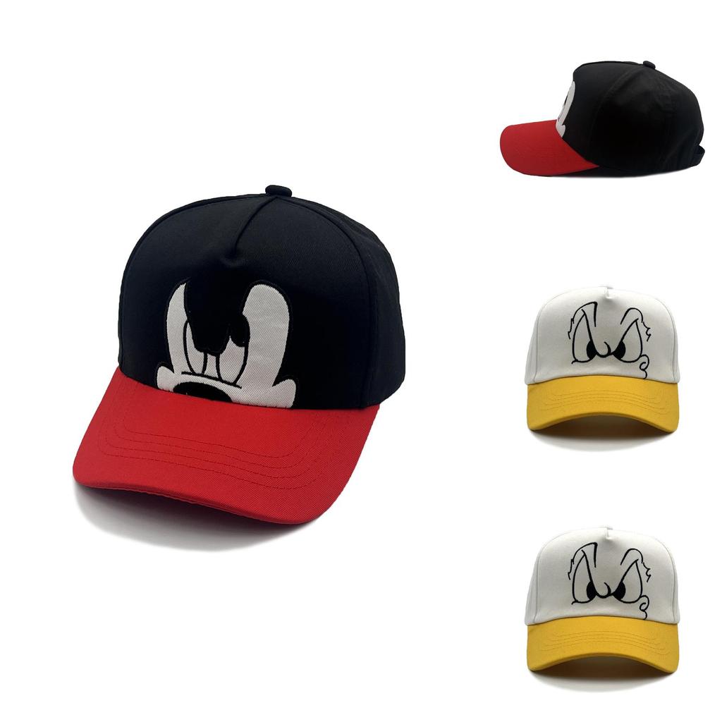 Mickey Mouse Cartoon Baseball Cap For Kids Sun Protection Breathable Cotton