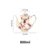 Hot Sale Ceramic Teapot European and American Pastoral Style Home Office Afternoon Tea Service Tea Pot Cafe Coffee Pot