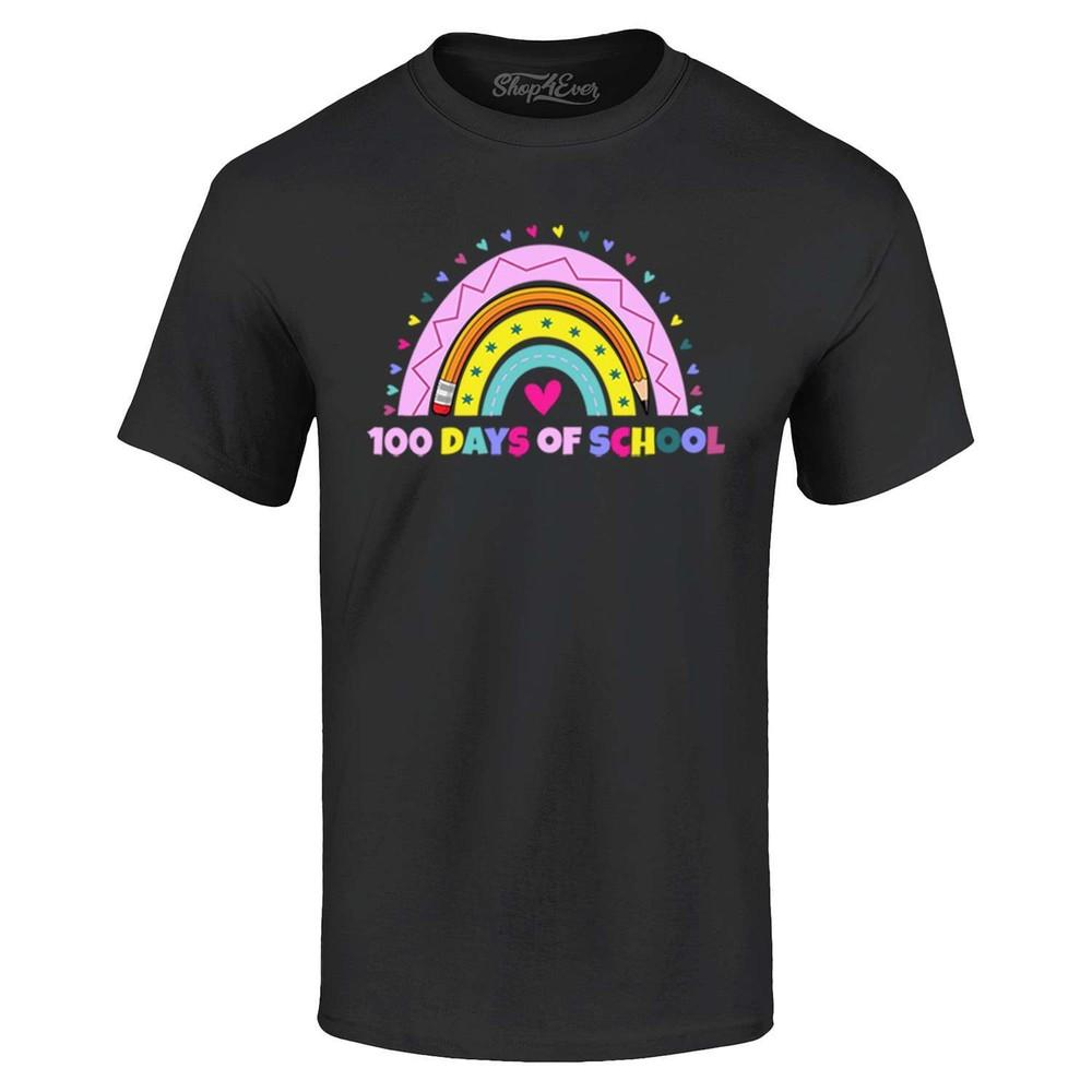 

100 Days of School Rainbow T-shirt 100Rainbow Shirts 2XL
