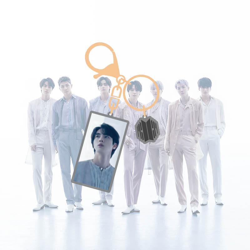 Акриловый брелок BTS Proof, концепт-фото, подвеска-портрет участника Bangtan Boys с мини-виниловой пластинкой, аксессуар для сумки фанатов K-pop ARMY JIN