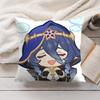 Layla Cute Genshin Impact Cushion Cover Silky Short Plush Invisible Zipper Dustproof Sofa Pillow Case For Home Decor