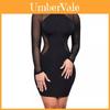Premium Quality Women Sexy Long Sleeve Bandage Bodycon Evening Cocktail Mini Dress