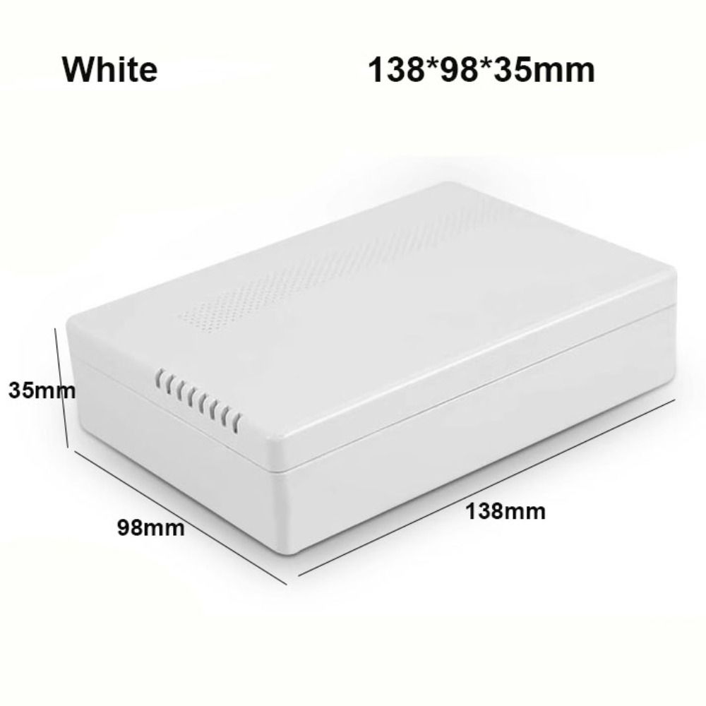New Waterproof Project Enclosure Boxes ABS Plastic White Black Storage Case 9 Styles Housing Instrument Case Electronic Supplies