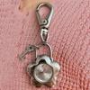 Classical Antique Inspired Key Holder With Decorative Locket And Sturdy Metal Construction Hollow Heart Pendant Keychain