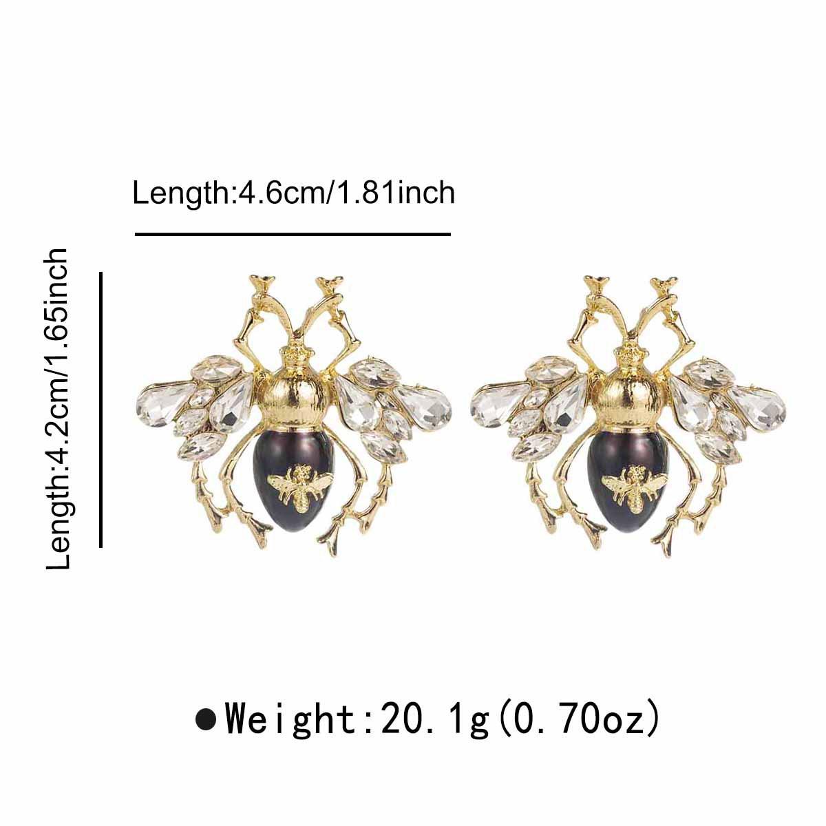 Модная серия «Насекомые» Подвеска-ожерелье Элегантные серьги со стразами Женские роскошные ювелирные изделия Подарок