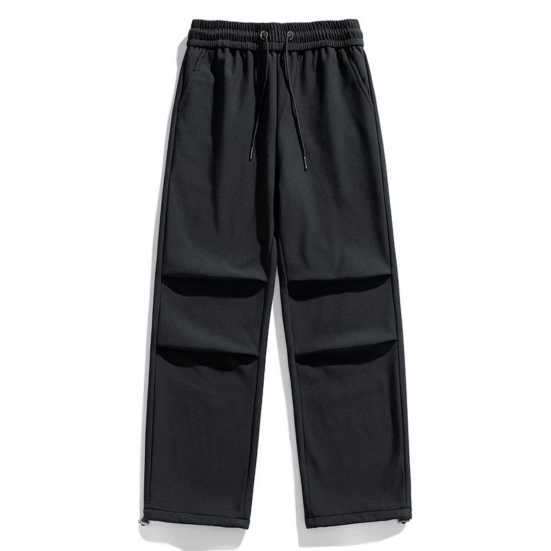 Winter Plush Thickened Work Pants Long Trousers for Men and Women The Same Style Outdoor Windproof Waterproof Charge Pants for Men and Paratroopers
