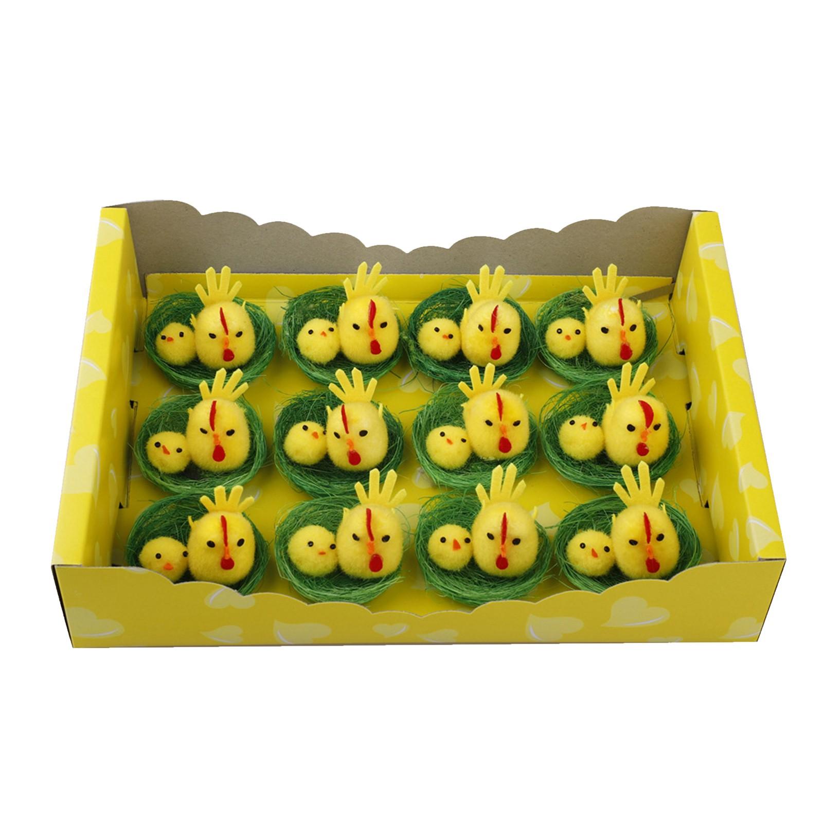 

Пасхальное украшение Милый цыпленок Украшение для дома Подарочная коробка Пасхальные цыплята