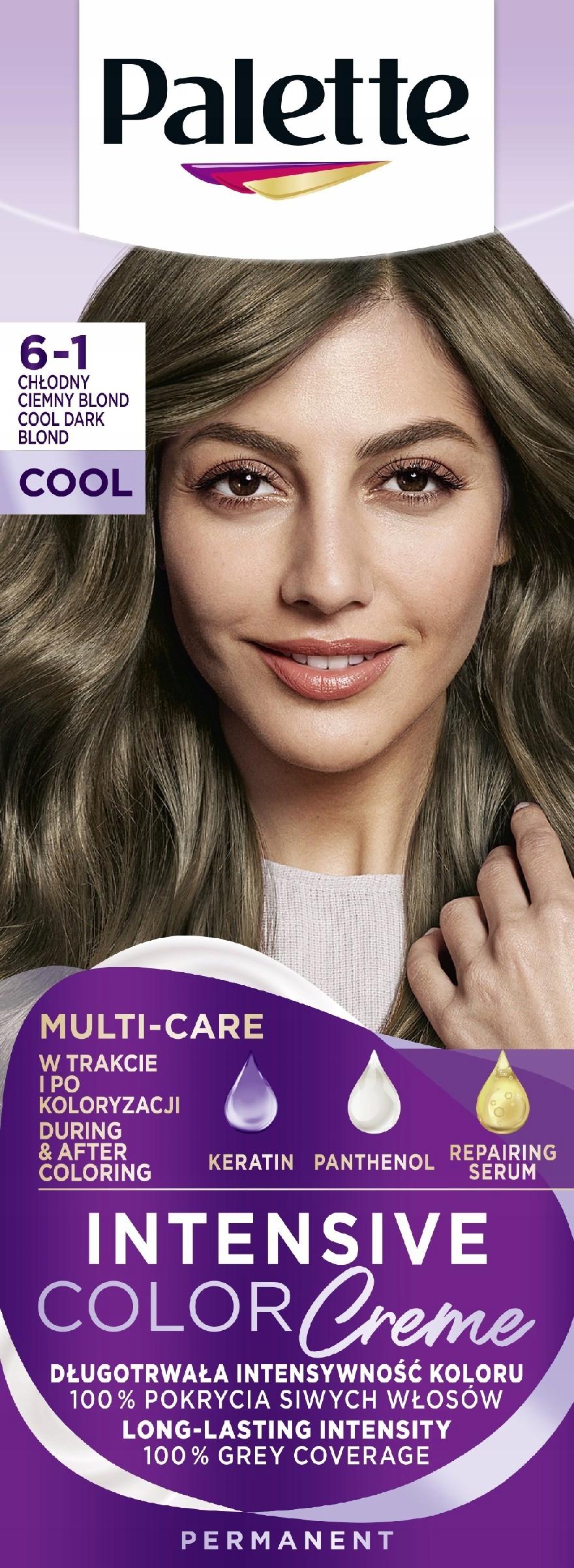 Palette Crème de Couleur Intensive Coloration Permanente pour Cheveux Non. 6-1 Frais