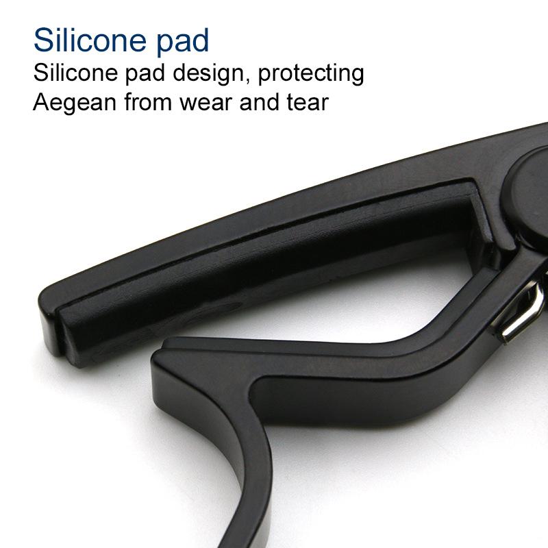 1PC Guitar Capo Aluminum Metal Guitar Clamp Capo Clamp Universal for Various Types String Instrument Guitar Accessories TMZ