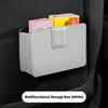 Leather Car Door Storage Box Multifunctional Car Trash Can Universal Foldable Sundries Bag Seat Back Garbage Bag Car Accessories