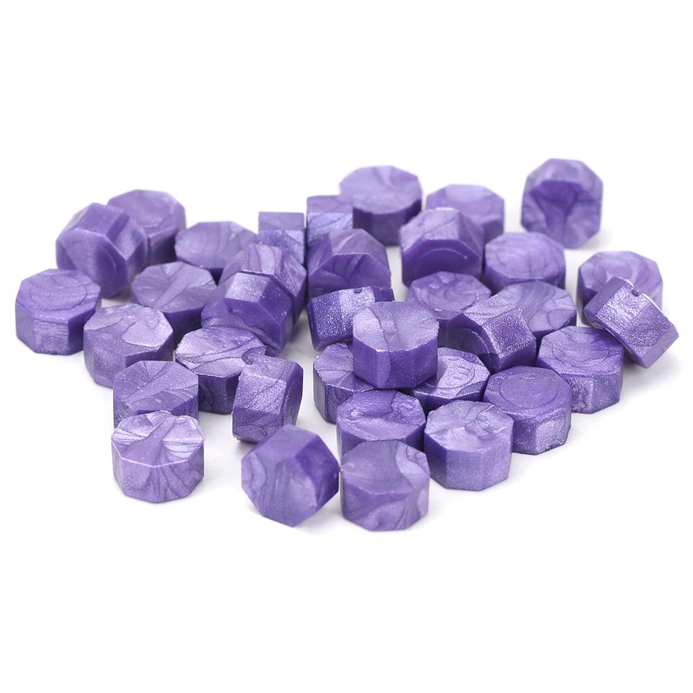 100pcs/bag Vintage Sealing Wax Tablet Pill Beads Octagon Wax Seal Stamp For Envelope Wedding Party Stamping Grain Sealing Wax