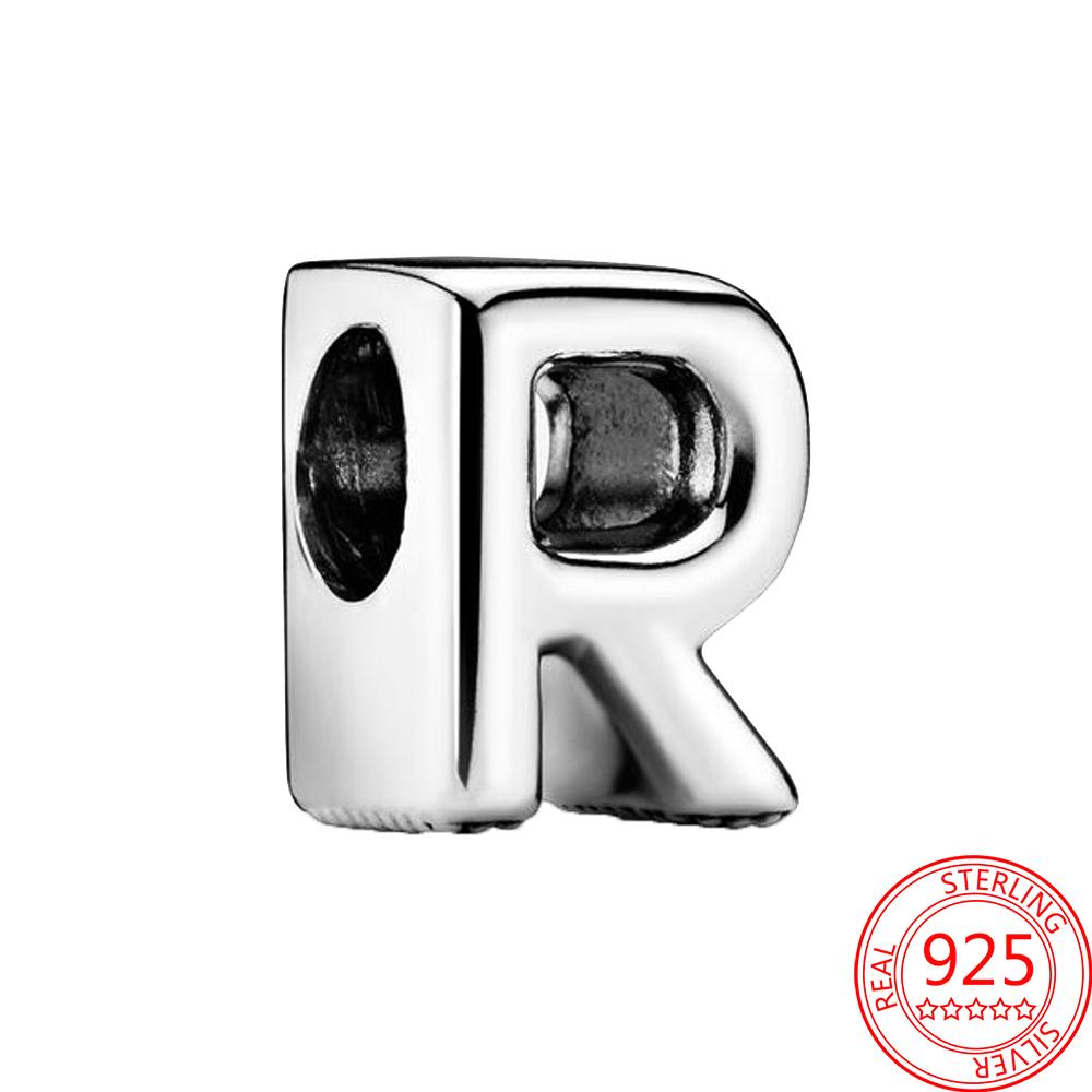 Copper Metal 26 English Letter Bead Component Charm Bead Component Compatible With Do It Yourself Brand Bracelet High Quality Fine Jewelry Neutral