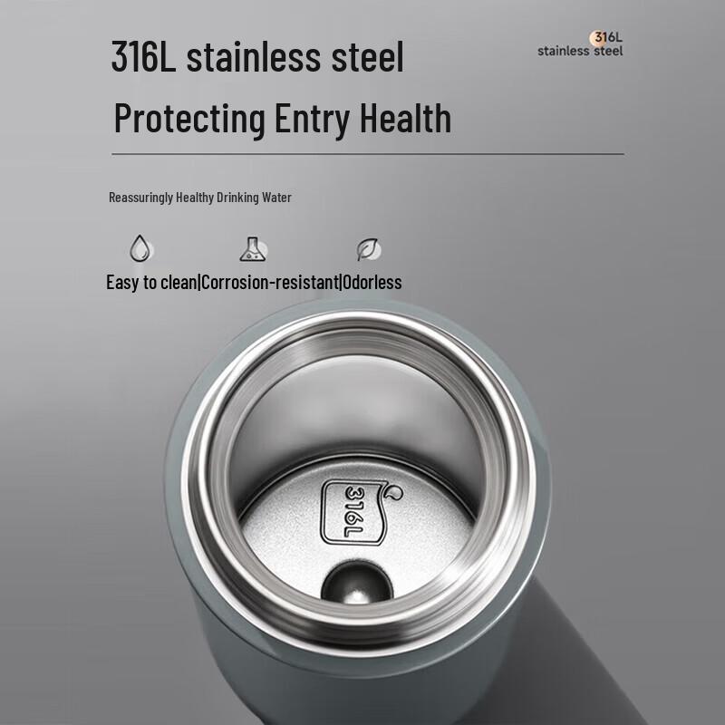 SUPOR One-Touch Open 316L Stainless Steel Insulated Mug