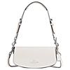 Leather Shoulder Bag, Crossbody Bag, Handbag Small Women's White CT757-SVHA