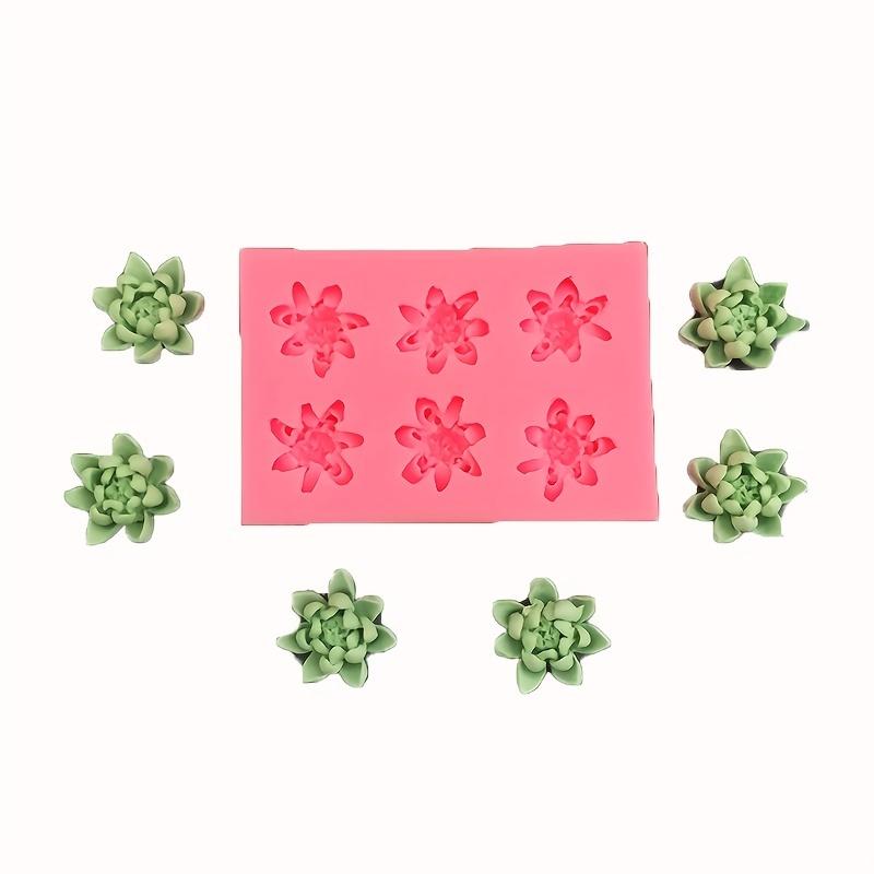 1 Piece Duolian Small Lotus Silicone Mold Ice Cream Mousse Aromatherapy Cake Candle Gypsum Decorative Resin Mold