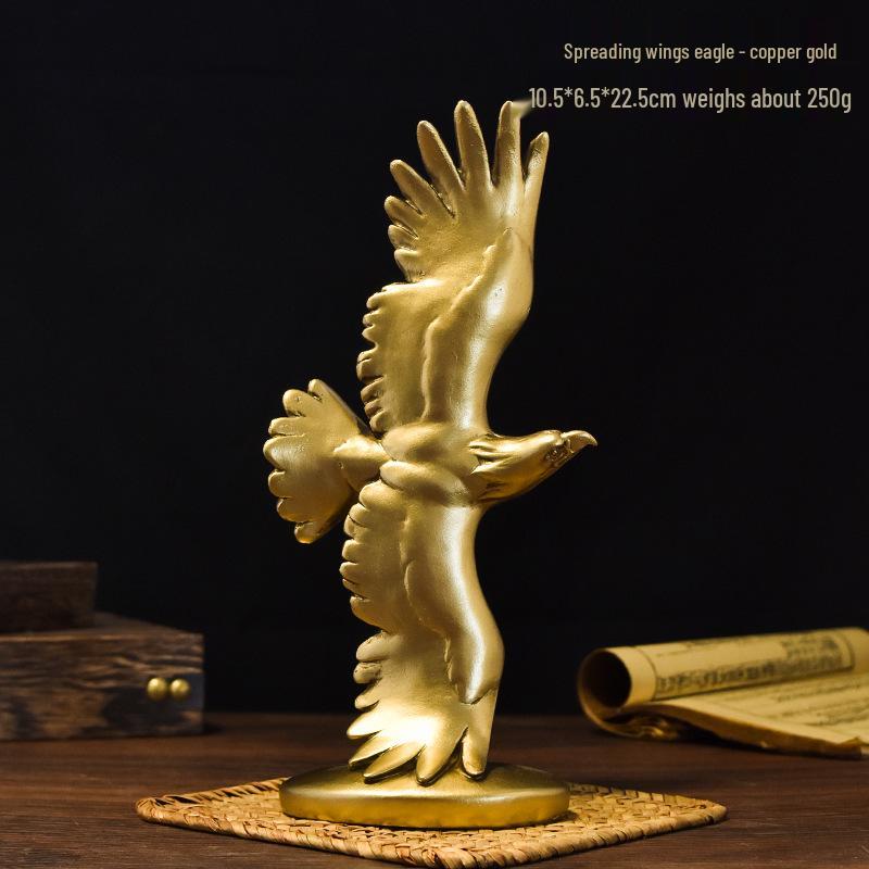 Golden Eagle Desk Ornament for Home or Office