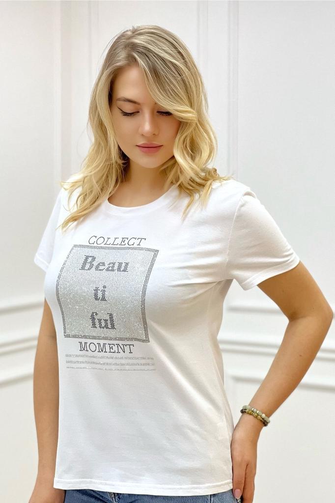 Stil Femei Mărime Mare Tricou Mărime Mare Gât Rotund Piatră de Cristal Negru Elegant Confortabil Bumbac Mânecă Scurtă Tricou