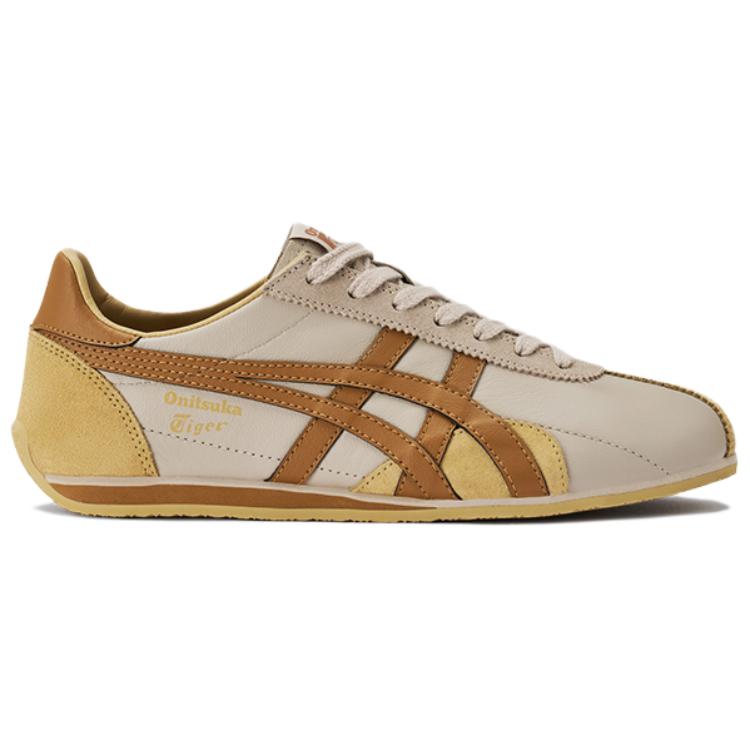 Onitsuka Tiger Runspark Anti-Slip Wear-Resistant Low-Top Casual Shoes Unisex Beige Yellow Sneakers 1183B480-024