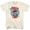 Motley Crue Allister With US Flag Natural T-Shirt