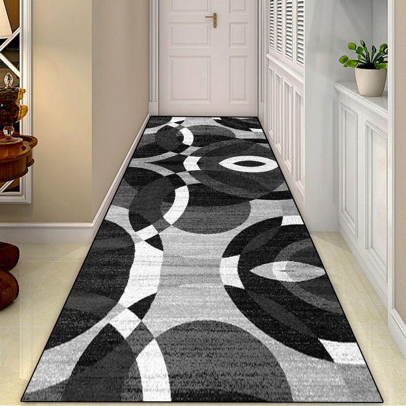 Modern Corridor Carpet Non-slip Staircase Foot Mat Runway Washable Corridor Area Geometric Rugs Hotel Porch Entrance Door Mat