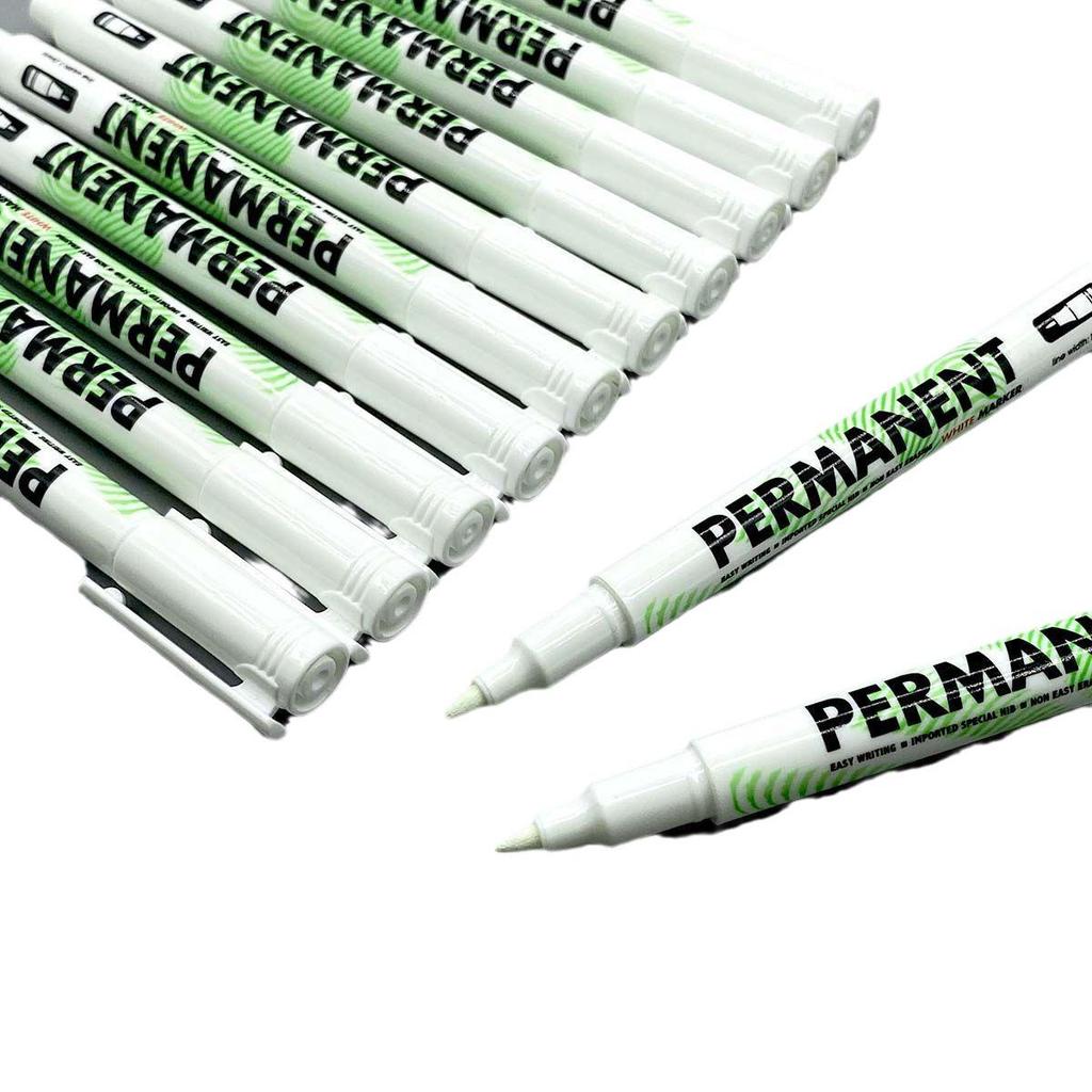 Free Shipping On 50+ White Oil-Based Small Marker Pens for DIY, Advertising, Outlining, Tires, and Albums