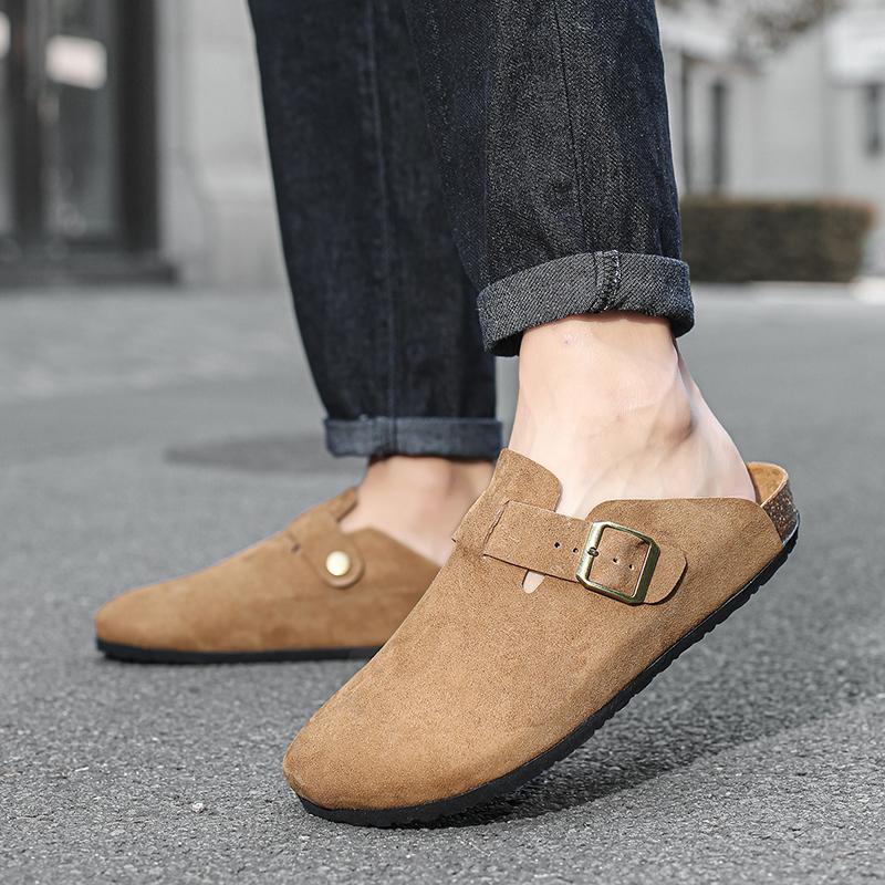 Sommer Herren Sandalen Echtes Leder Herren Freizeitschuhe Outdoor Herren Ledersandalen für Herren Strandschuhe Römische Herrenschuhe