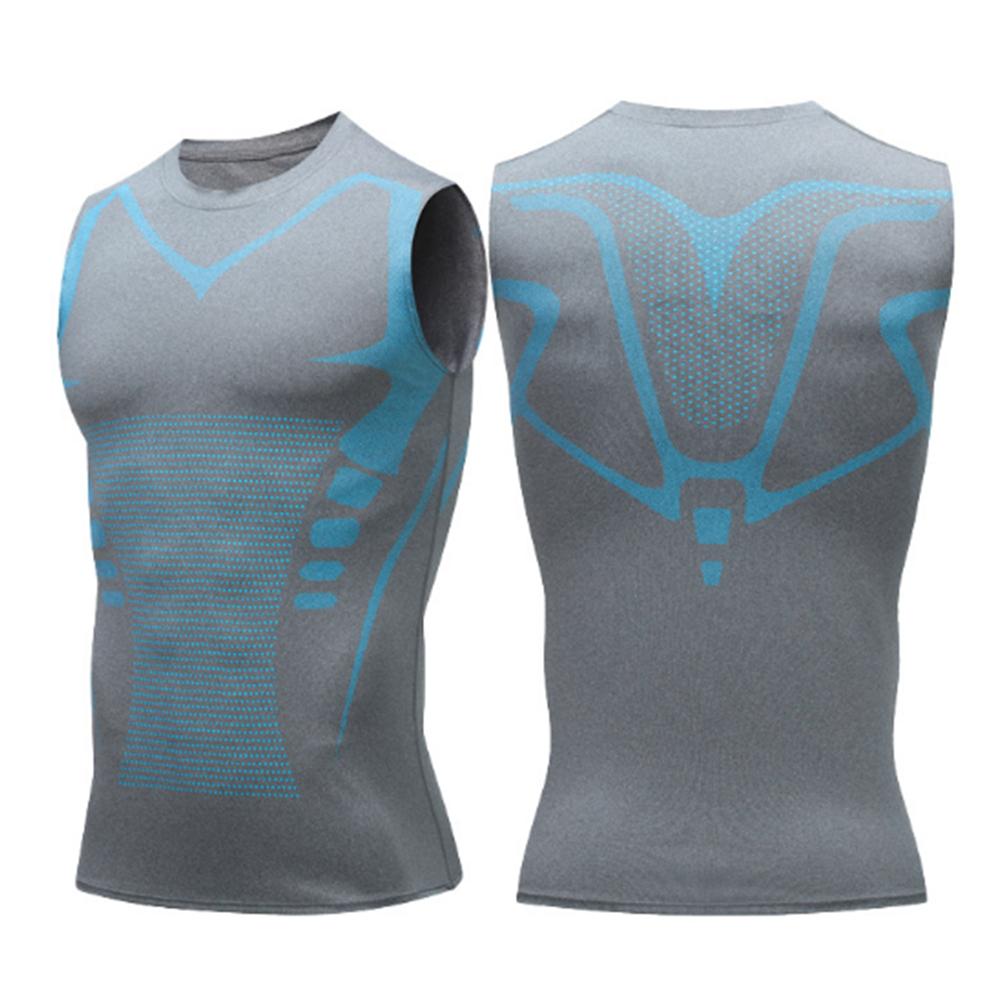

Мужские футболки без рукавов Базовый слой Жилет Баскетбольный спортивный плотный компрессионный тренажерный зал Фитнес-бегун Топ для бега Джерси Открытый майка 3XL 4XL 5XL S серый