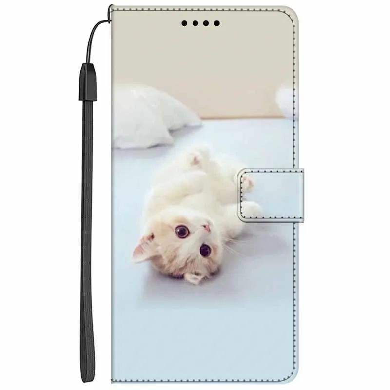 Flip Stand Leather Case For Oppo Reno13 F Lion Cat Wallet Book Funda For Reno13 F 4G 5G Cartoon Wallet Stand Phone Case Reno13 F