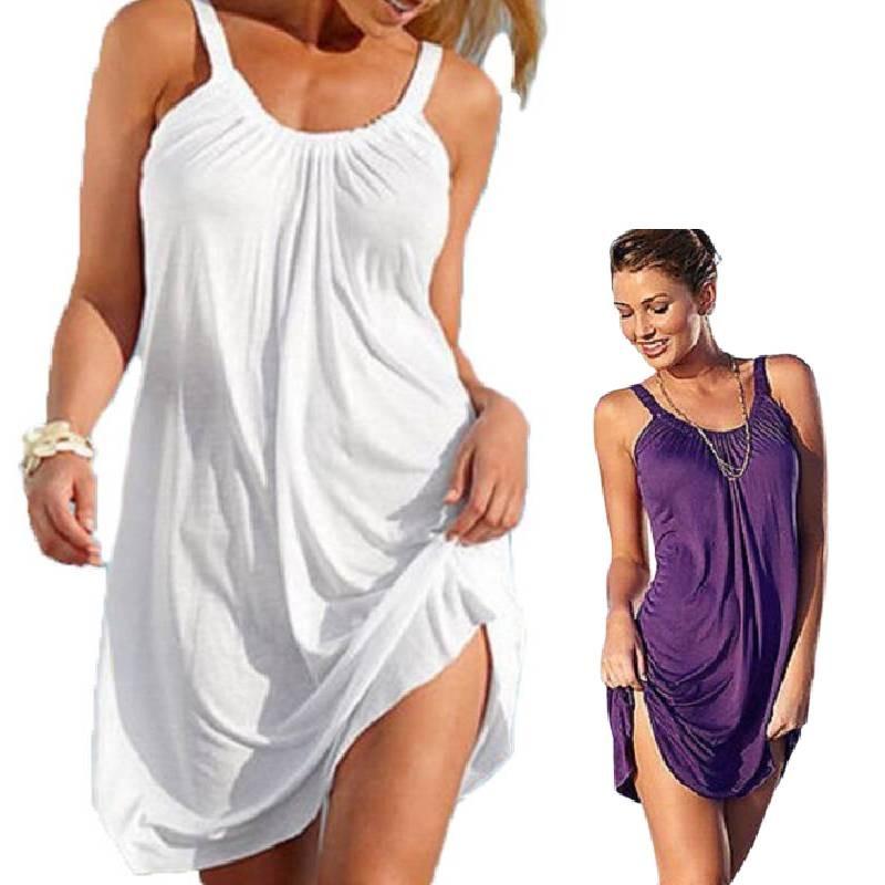 Elegant Casual Beach Dress With Stylish Straps And Unique Print Design