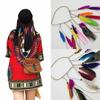 Party Headwear Peacock Feather Feather Headband Women Hairbands Tassel Indian Hair Accessories