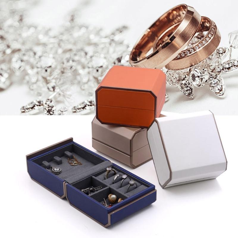 Mini Jewelry Organizer Durable Storage Box for Women Travel Display Holder Portable Necklace Travel Organizer for Women