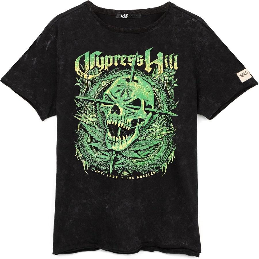 Cypress Hill T-Shirt Unisex Women Men Skull Band Logo Distressed Music Tee Top Black S