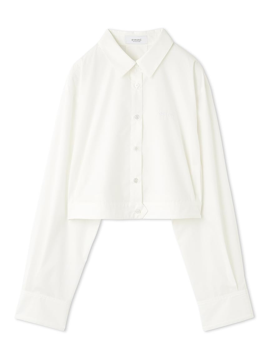 

Сорочка жіноча біла укорочена Emi Eco, 13WFB244052, білий