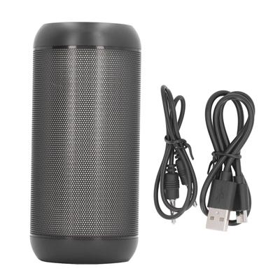 Schwarzer Bluetooth-Lautsprecher Wasserdicht Staubdicht Umgebungslicht Lautsprecher Tragbarer Outdoor-Lautsprecher für