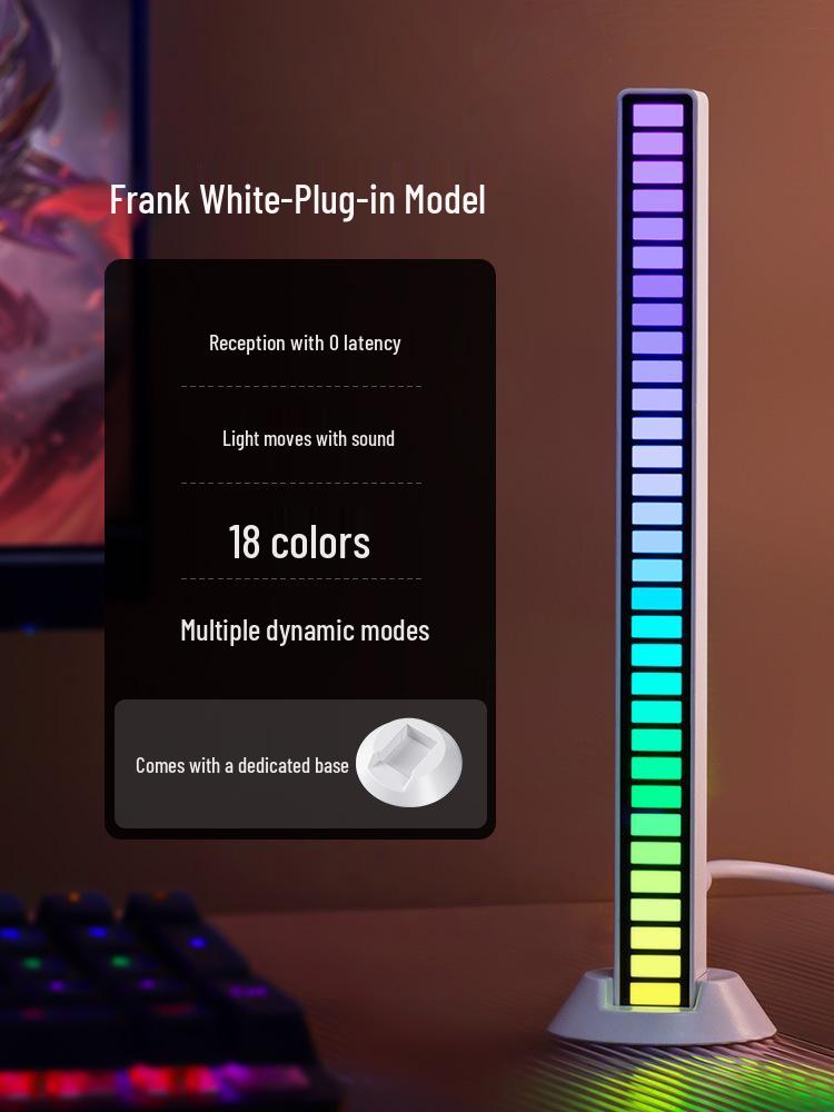 Sound-Activated RGB Rhythm Light: E-sports Desktop Speaker & Music Decoration