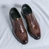 Men's Shoes Large Size New Leather Shoes Fashion British Style Casual Leather Shoes Trend Business Dress Shoes
