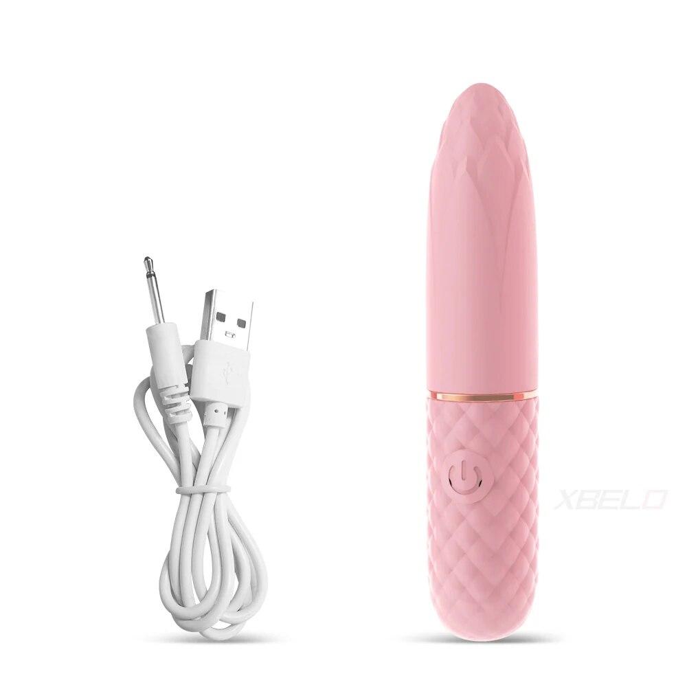 Quick Orgasm Mini Bullet Vibrator for Women 10 Modes Clitoris Stimulator Rechargeable Female Adult Goods Masturbation Sex Toys