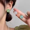 Cute Romantic Multicolour Resin Ball Stud Earrings for Women Charm Fashion Summer Holiday Piercing Jewelry Korea Earrings Gift