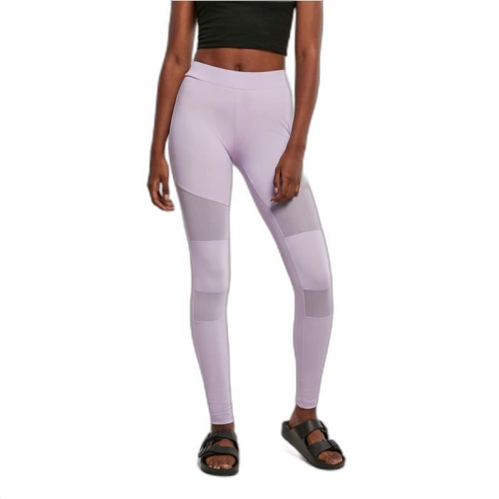 Damen Leggings Urban Classics Tech Mesh - weiß - M