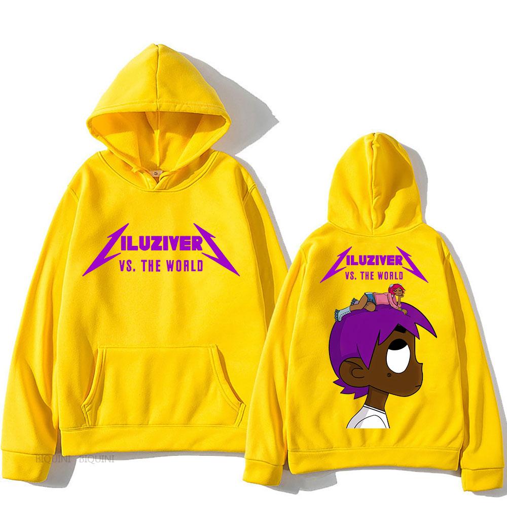 Lil Uzi Vert Hooded With Hooded Harajuku Casual Sweatshirt Long Sleeve Fleece Clothing Sudaderas Vintage Punk Pullovers