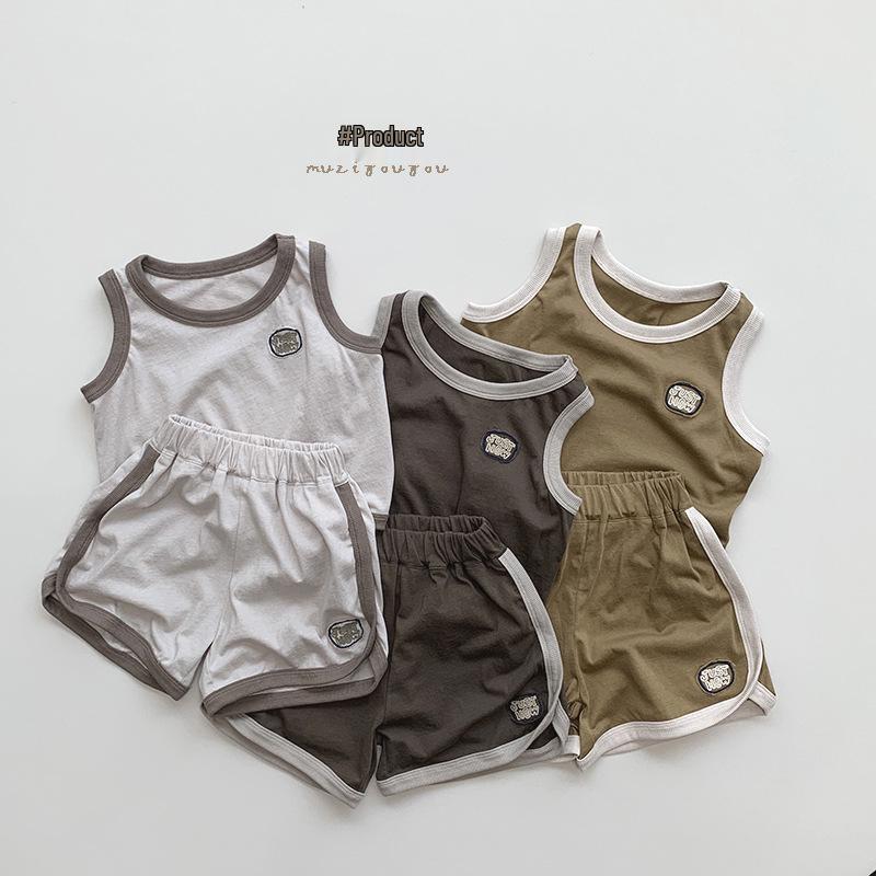 Children's Retro Mori Style Tank Top - Cool & Trendy Summer Vest for Boys & Girls