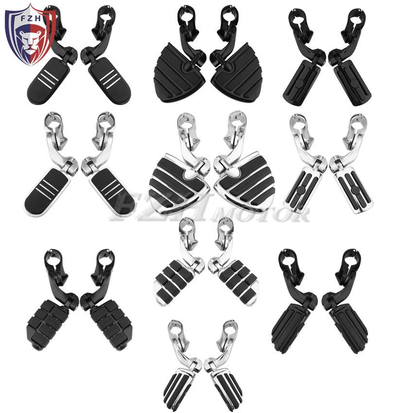Universal Motorcycle Crash Bars Footrests for Harley Cruiser