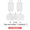 Ice Silk Seat Cover White For Tesla Model Y Model 3 2025-2018 Ventilation Heat Dissipation Stain Preventi Interior Accessories