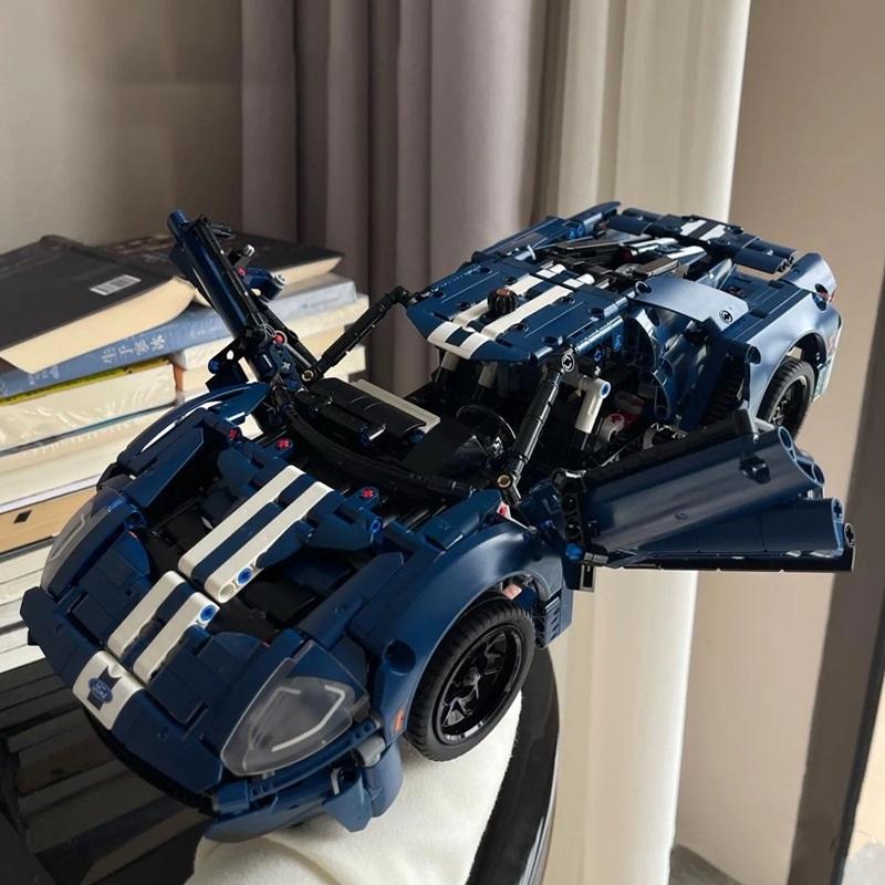 MINISO Inventory Technology Ford GT Sports Car Building Block Model Suitable for Children's Building Blocks Birthday Gift Set