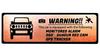 Honami Works Jimny JB64 Security Emblem Monitoring Dashcam GPS Tracker Sticker 24-Hour (Pink Gold)